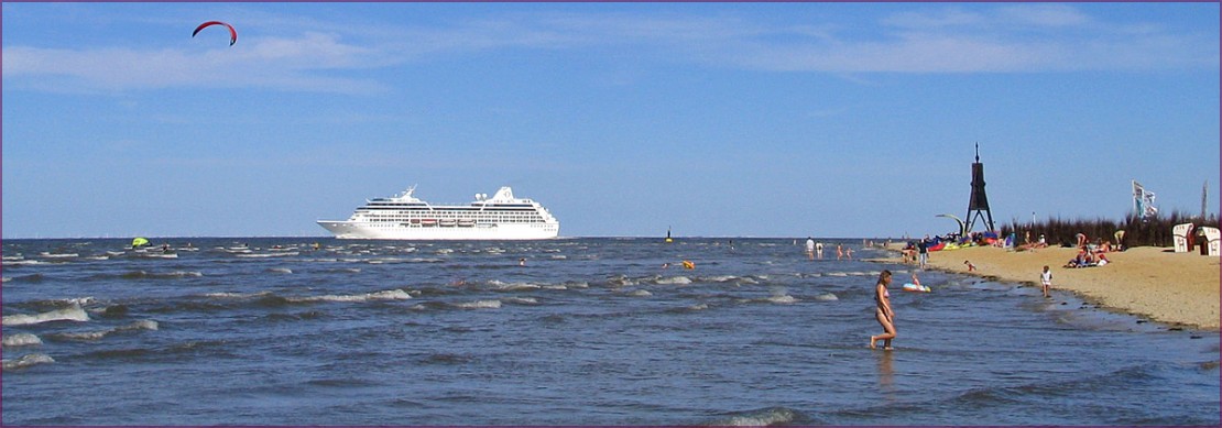 Strand Cuxhaven Döse mit Kugelbake